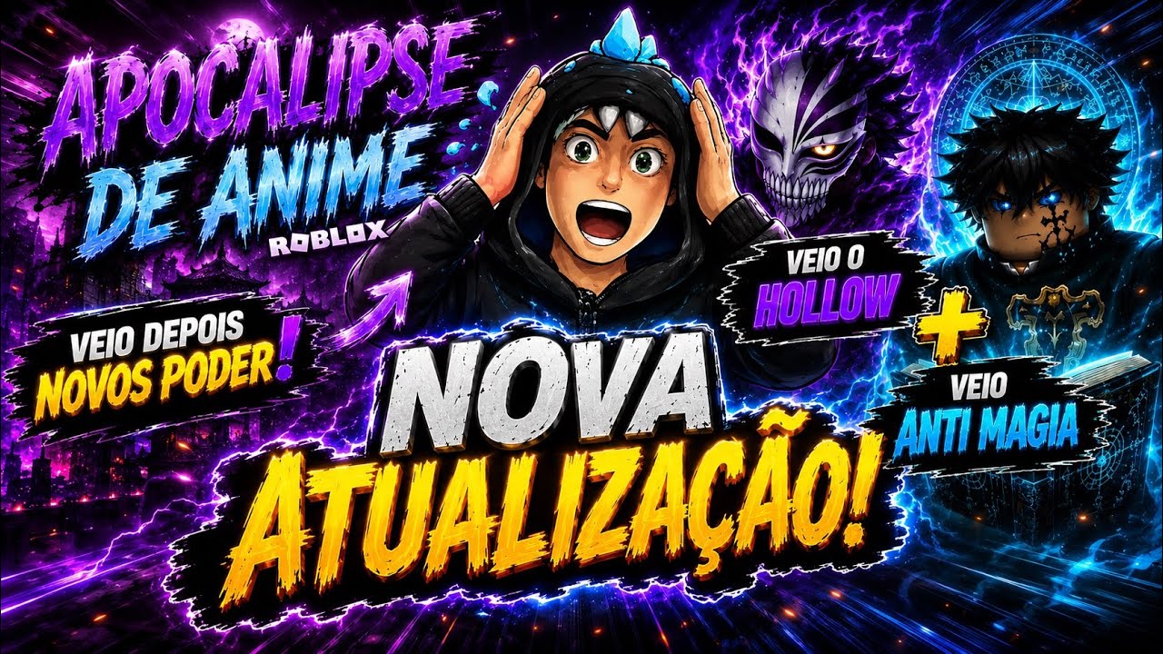 Nova Atualiza&ccedil;&atilde;o Apocalipse de Anime🔥 Hollow + Anti Magia 🔥