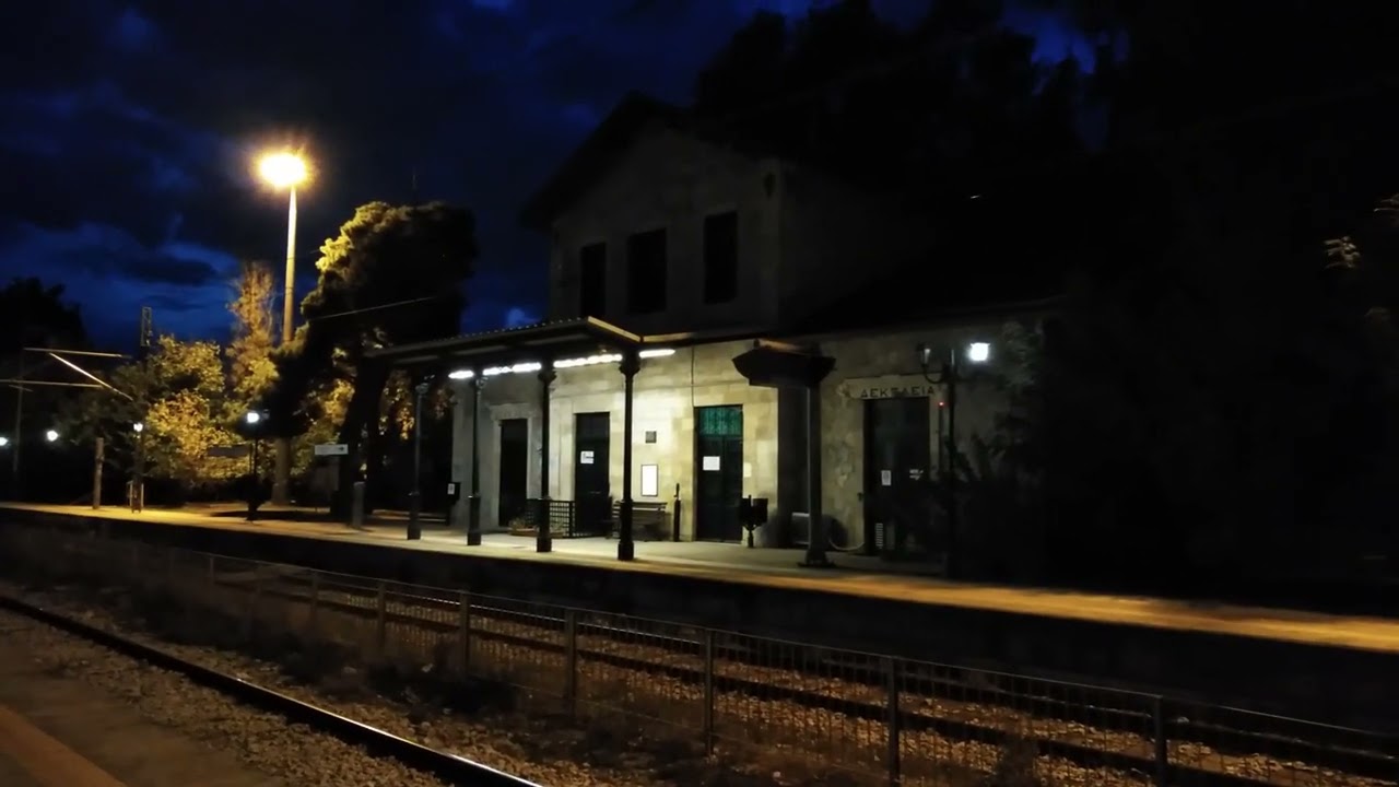 Hellenic Train ETR-470 as ICE 60 evening high speed train service from Athens to Thessaloniki