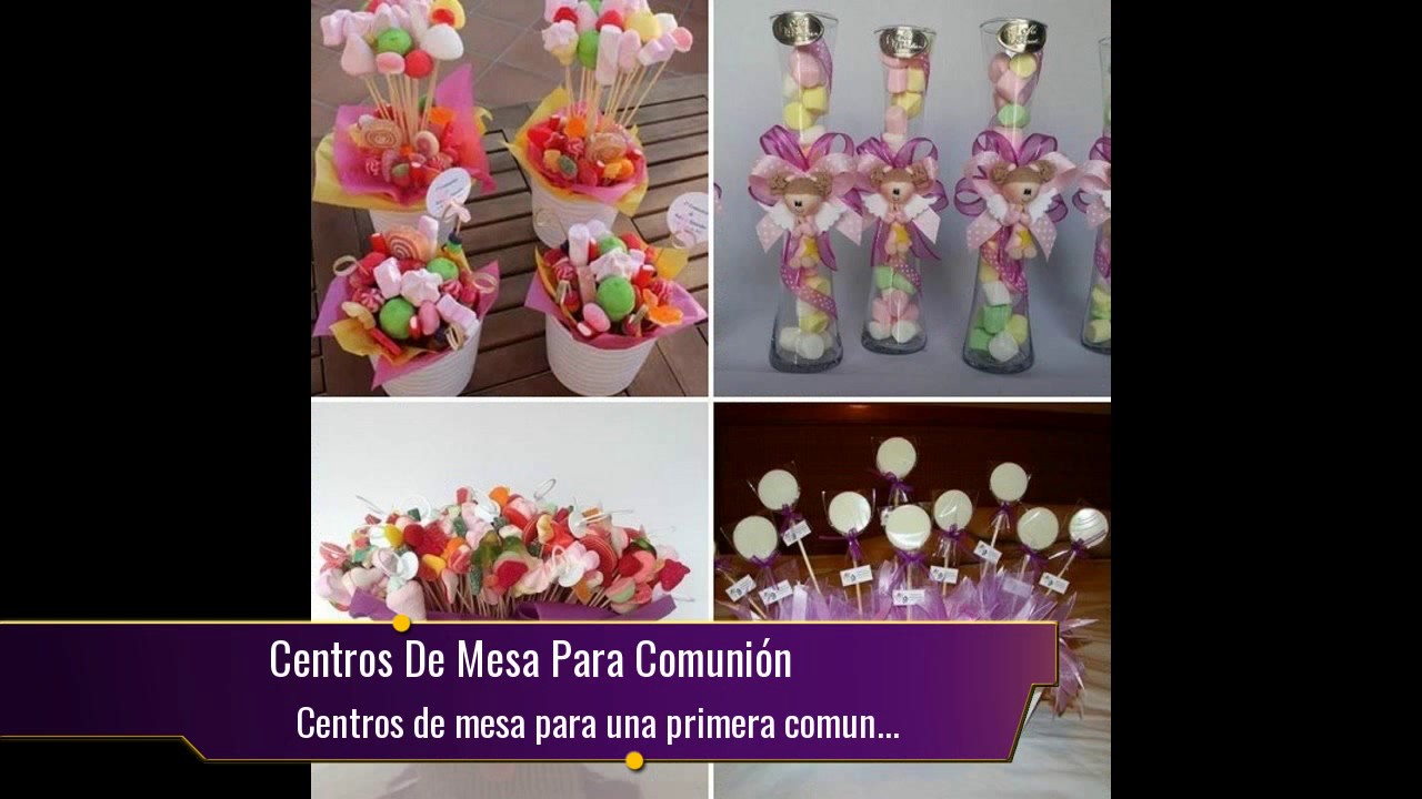 Centros de mesa para una primera comunión 2017