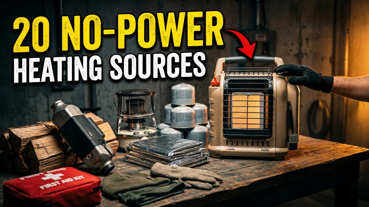 20 Off Grid Heating Sources to Stockpile NOW | No Electricity Required