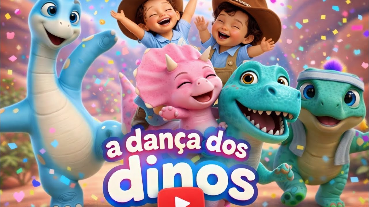 A dança dos DINOS - música infantil para dançar 🦖