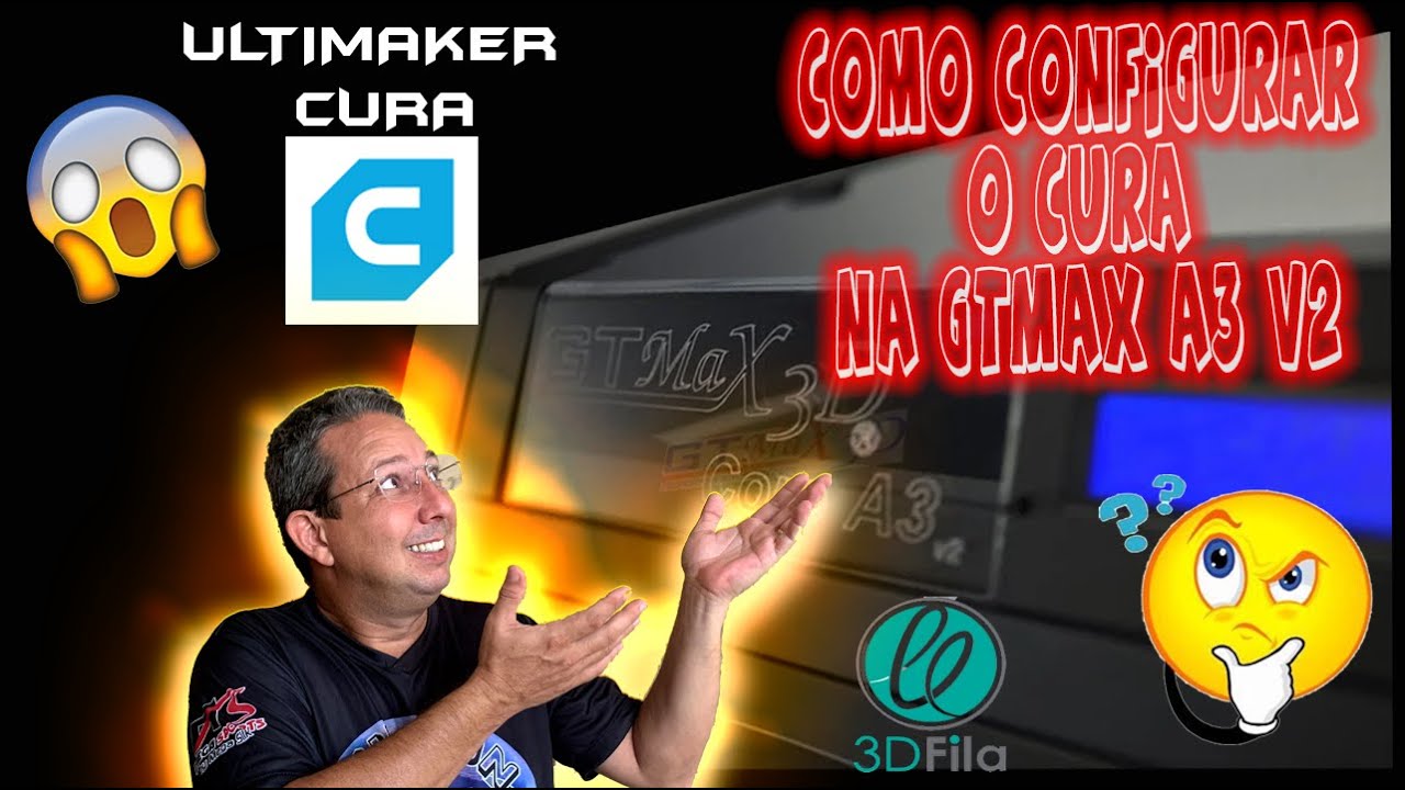 COMO CONFIGURAR A GTMAX CORE A3 V2 NO CURA ULTIMAKER !!!