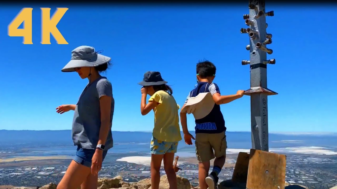 Mission Peak Hike, Real Time, Fremont California, US. 4k