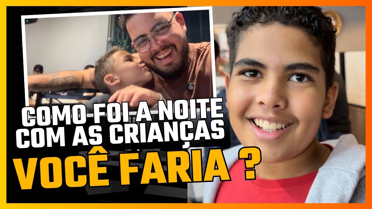 ❤️LEVEI AS CRIANÇAS PARA JANTAR FORA !😬