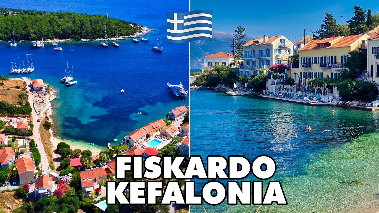FISKARDO Kefalonia's Crown Jewel | 🚶‍ Greece 🇬🇷 Walking Tour 🌞🏖️