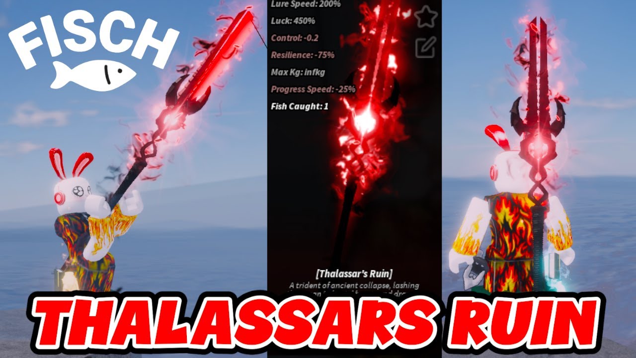 Como conseguir la CAÑA SECRETA THALASSARS RUIN en FISCH!
