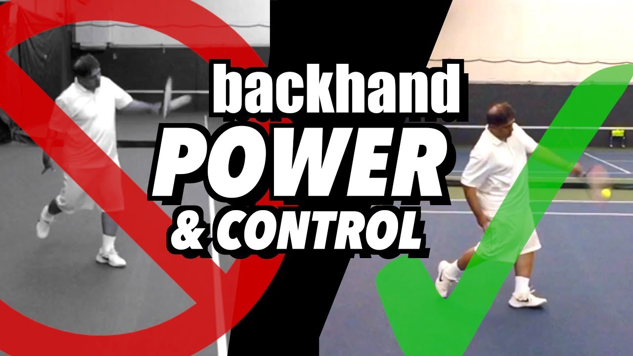 One Handed Backhand Tennis Lesson: Technique for Power & Control