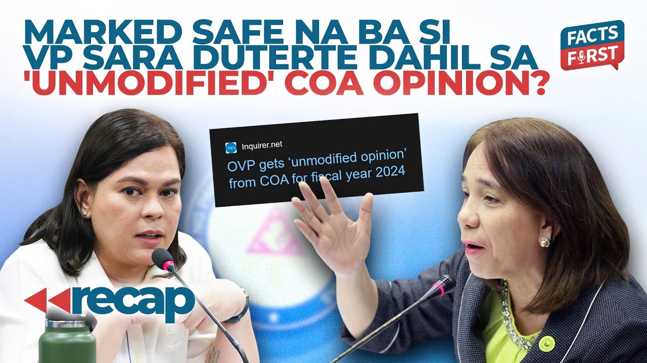 Did COA opinion really clear Sara Duterte in confidential funds issue?