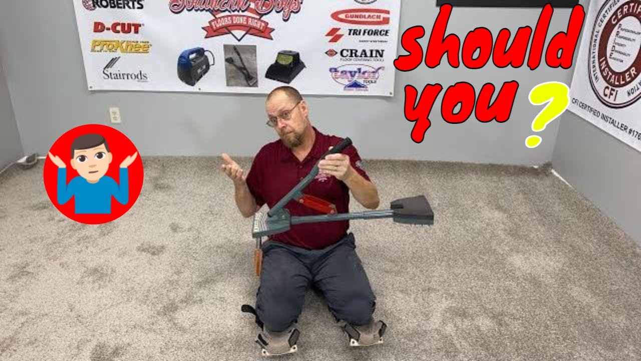 Kneeless carpet stretcher does it work