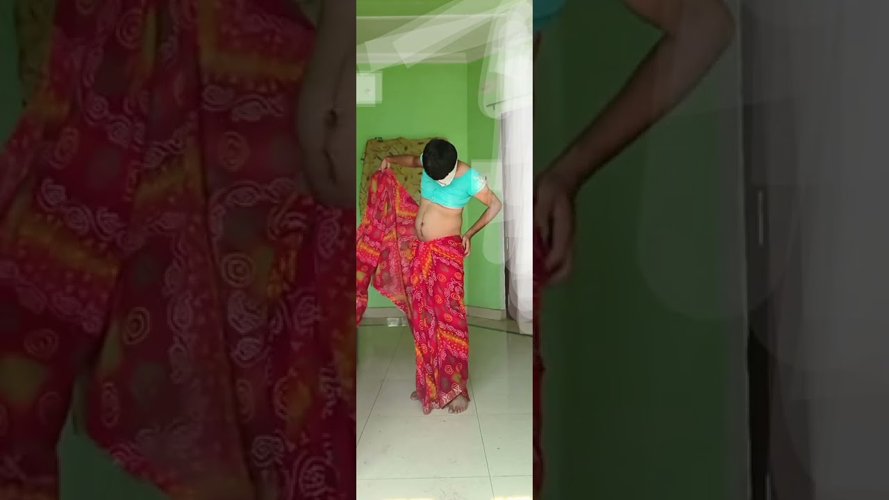 Crossdressers saree