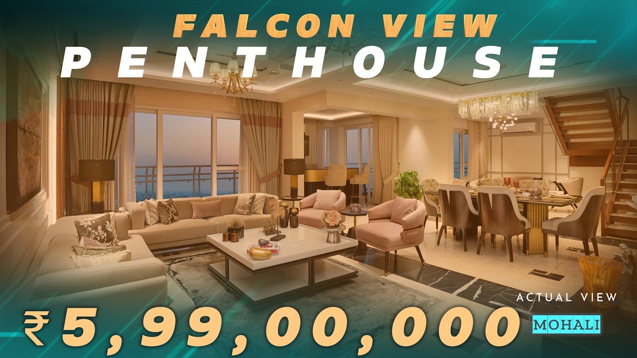 Inside a ₹5.63 cr Duplex Penthouse in Mohali | Falcon View Airport Road | Luxury Apartments