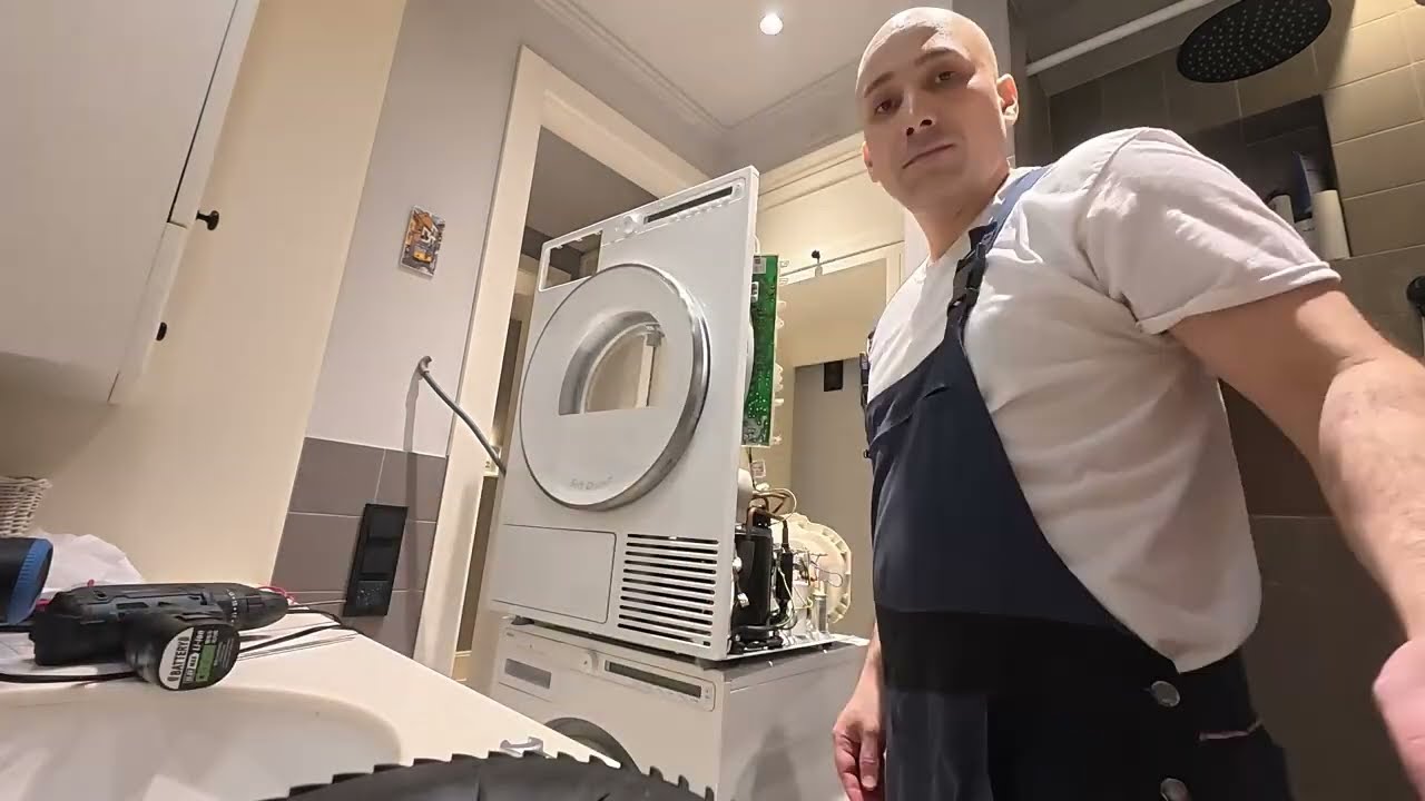 Чистка сушильной машины Asko T208HW  (ASKO T208HW Tumble dryer maintenance)