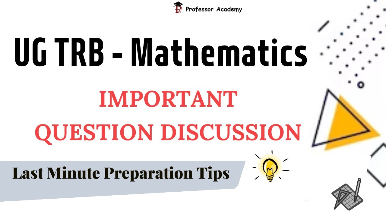 Maths Important Questions Discussion