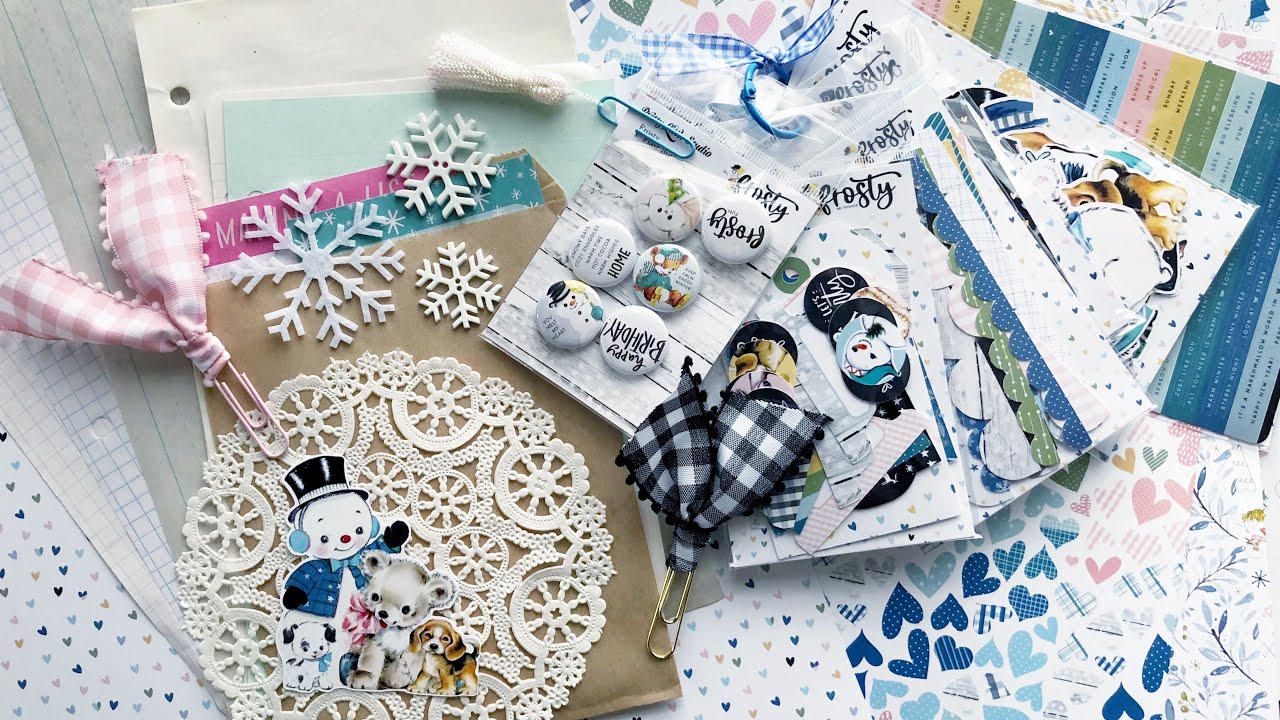 Unboxing || Pink Crafty Cottage - Winter Memories Workshop featuring: Pretty Little Studio