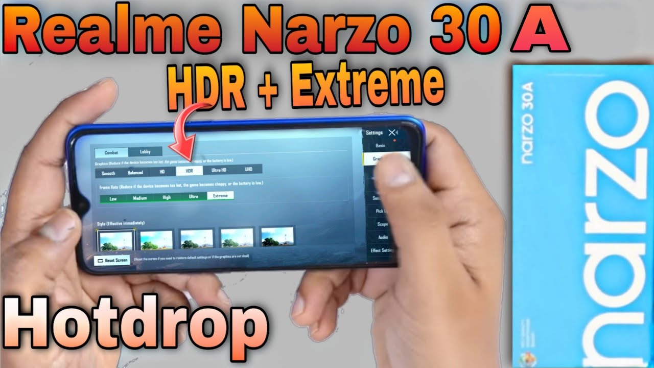 Realme Narzo 30A PUBG Test | Realme Narzo 30A HDR + Extreme PUBG Test | Realme Narzo 30A Unboxing 🔥