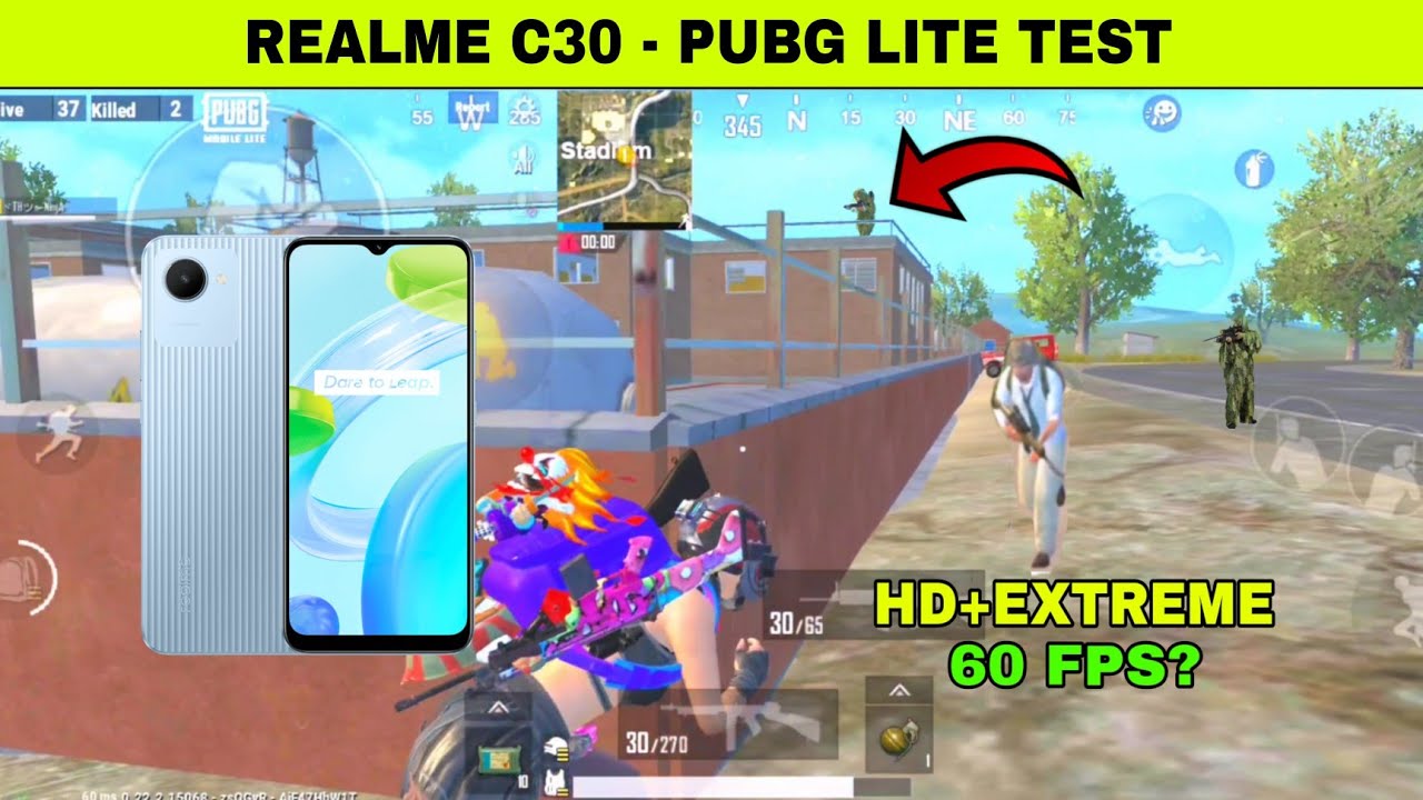 Realme C30 Pubg Mobile Lite Test | Pubg Mobile Lite | realme c30 #pubglite #realmec30