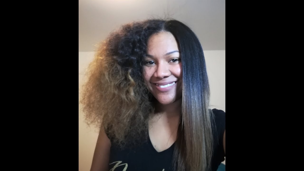 How to straighten curly hair | without blow drying