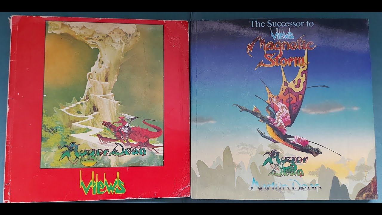 Views and Magnetic Storm books by Roger Dean and Martin Dean