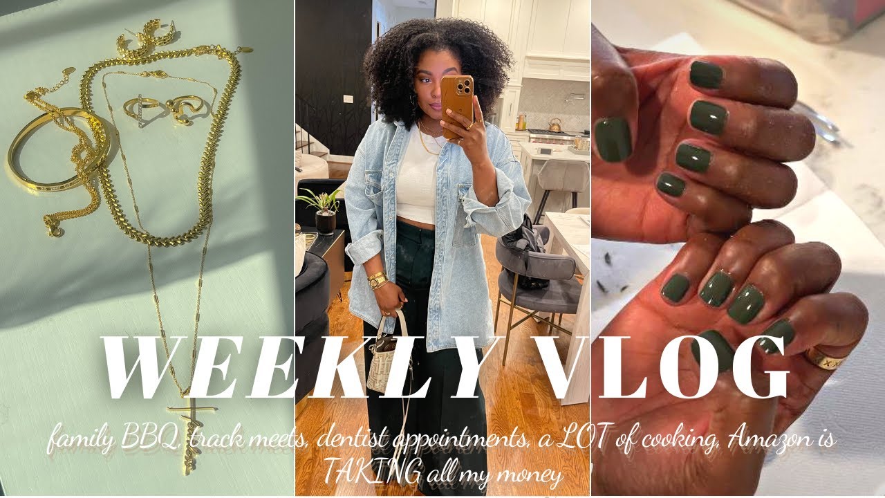WEEKLY VLOG || family BBQ, scary dentist visit, a LOT of cooking, another Amazon haul