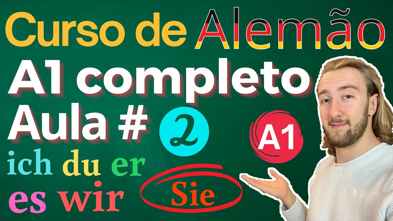 Curso de Alem&atilde;o A1 completo Aula #2 - Trabalho, Estrutura das Frases, Verbos importantes