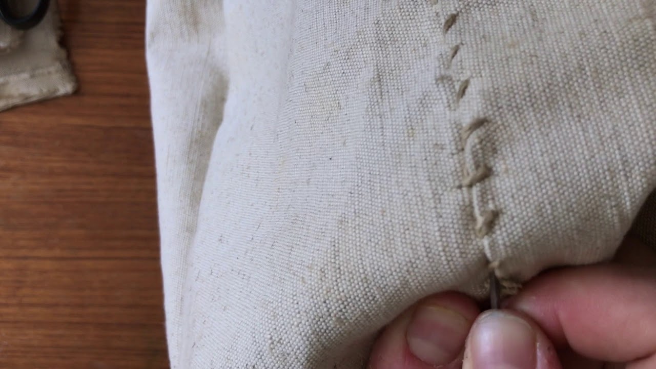 Ending a seam- sailmakers stitch