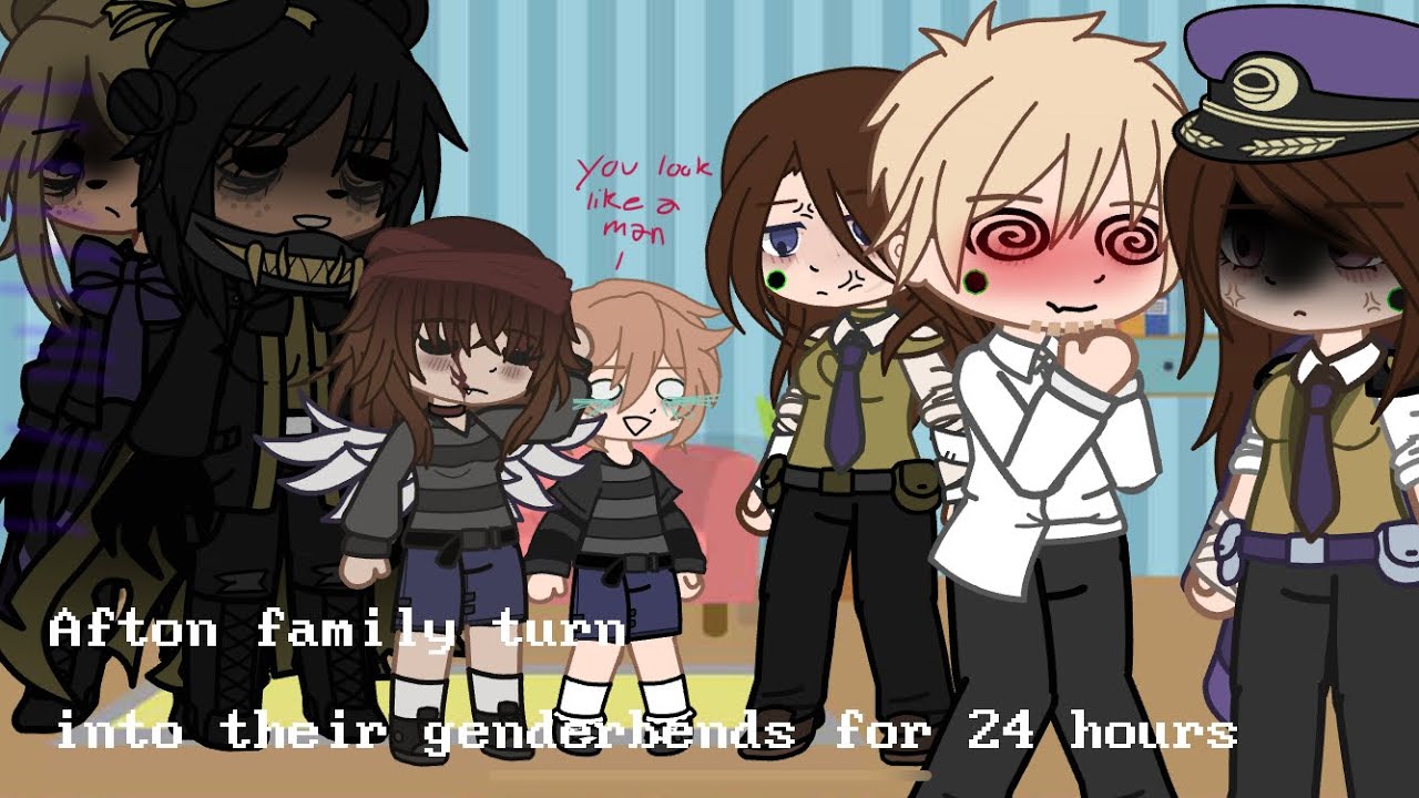 Afton Family turns into their genderbends // Afton family // FNaF GLMM// Kookysuskii !