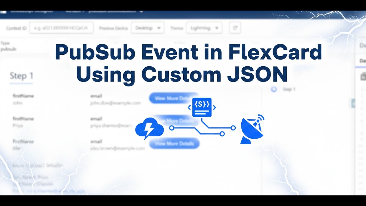 OS78: Событие PubSub в FlexCard с использованием пользовательского JSON 2026 || ЧАСТЬ 2 PubSub в ...