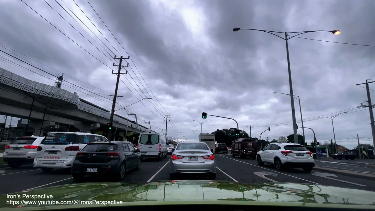 4K Melbourne Morning Rush Hour Drive – Thomastown via High St to City | Real Australian Traffic