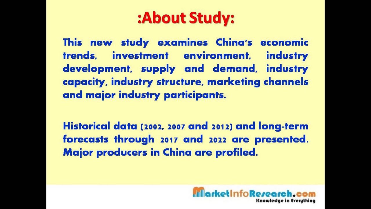Antifreeze & Thawing Agent Markets in China : MarketInfoResearch.com