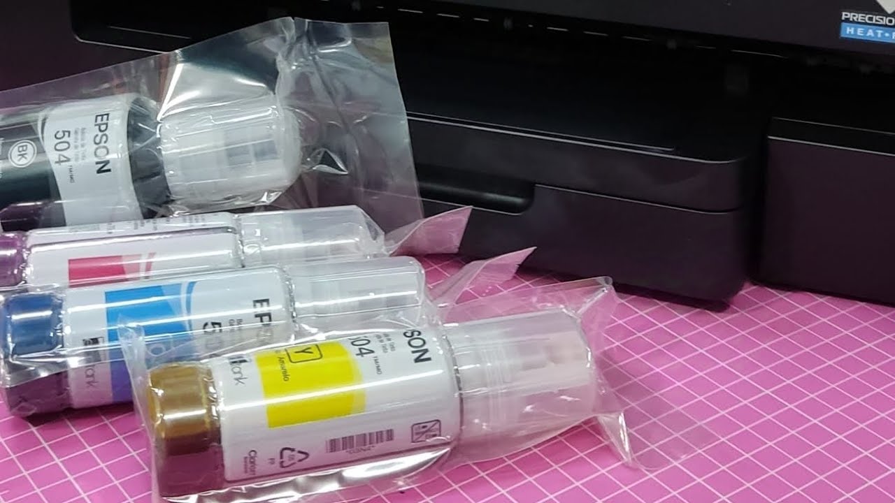 Como hacer primera carga de tinta y configuración de impresora Epson L14150