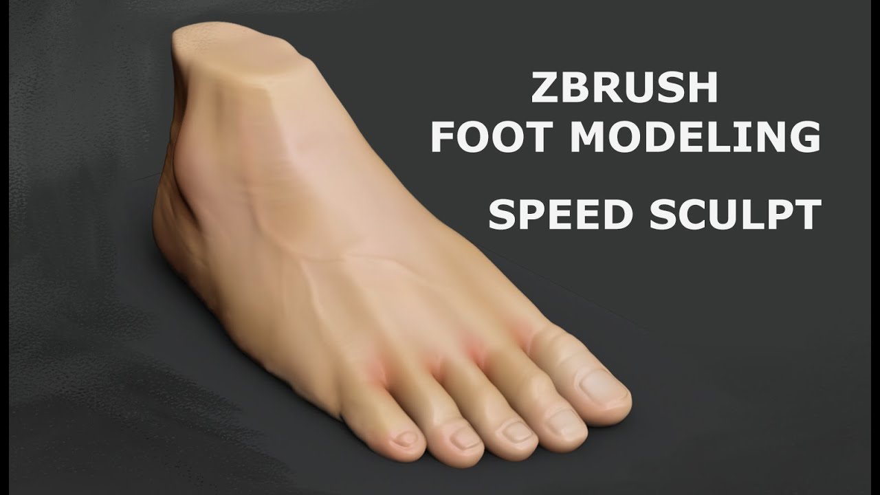 Zbrush Foot Sculpting tutorial