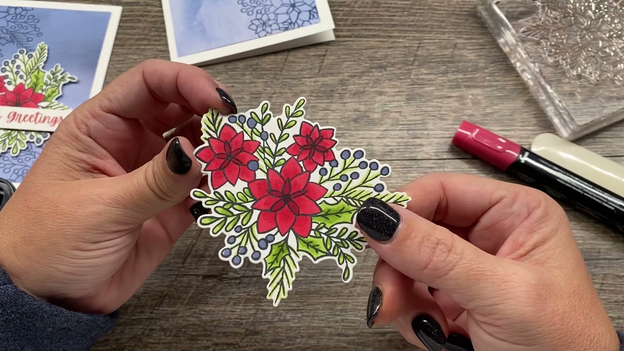 How to make a Matching Christmas Card and Gift Box