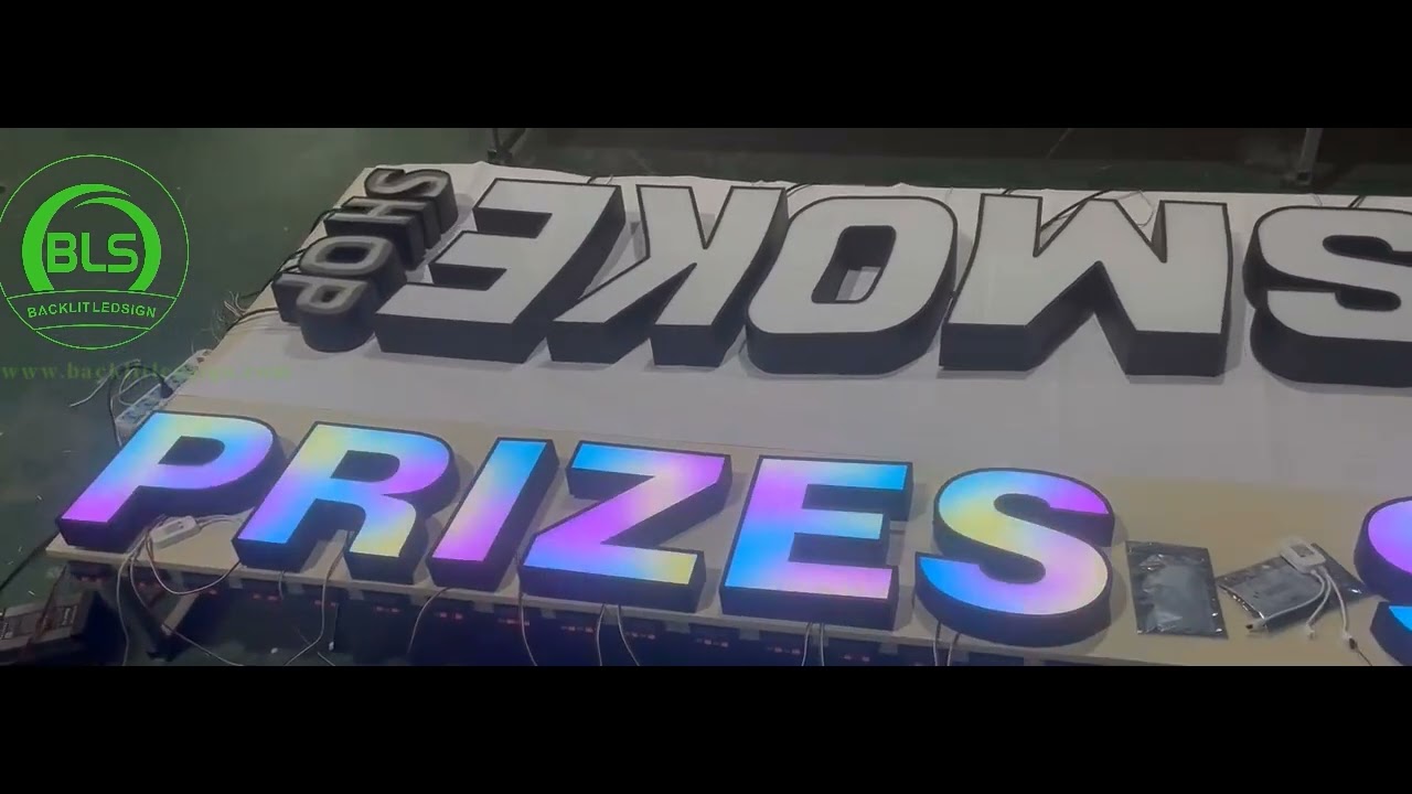 RGB Front Lit Channel Letters Sign &ndash; Customizable LED Business Sign!