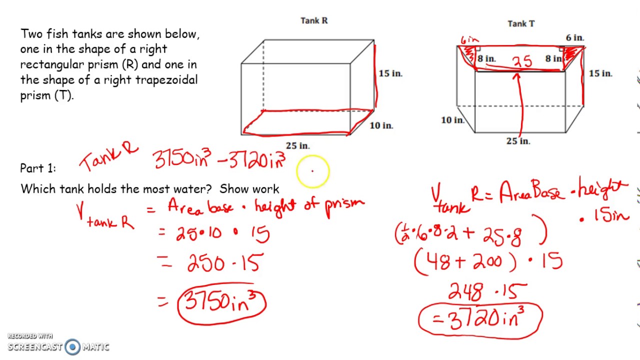 Surface Area Volume Word Problem
