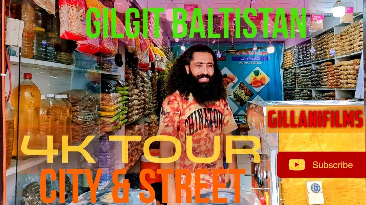 Silent Walking Street 4K Tour of Gilgit City | Real Life in #GilgitBaltistan | Vlog-2 #GillaniFilms