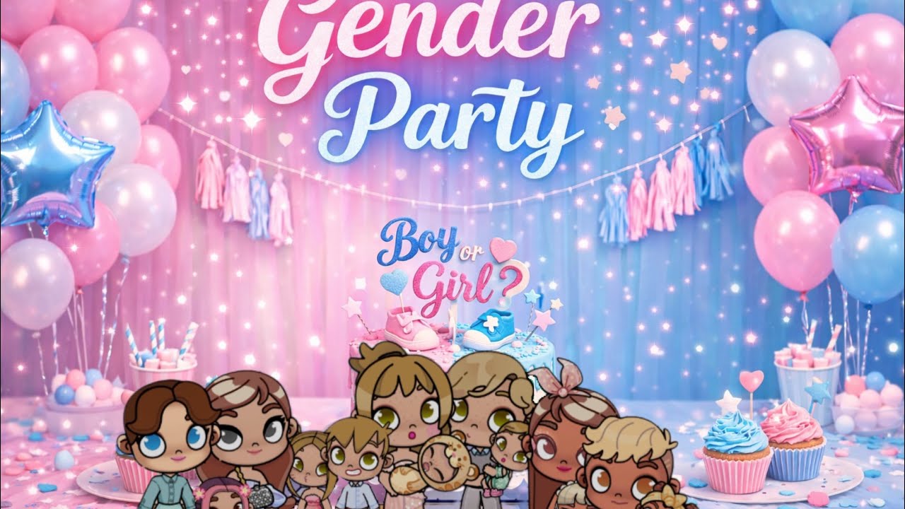 Gender party Емілі 🥳 В аватар ворлд!!! Наш день у подружки на вечірці!!! 