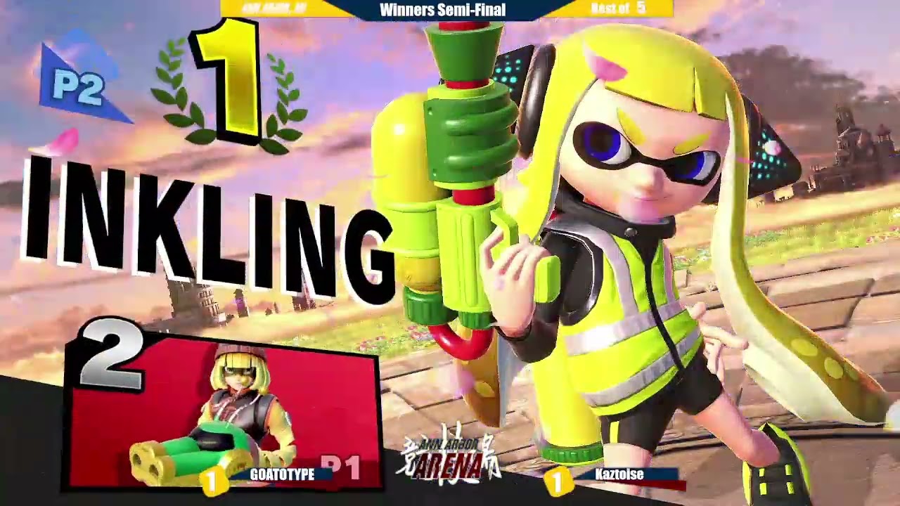 Ann Arbor Arena 106 Winners Semis Kaztoise (Inkling) vs. PROTOTYPE (Min Min)