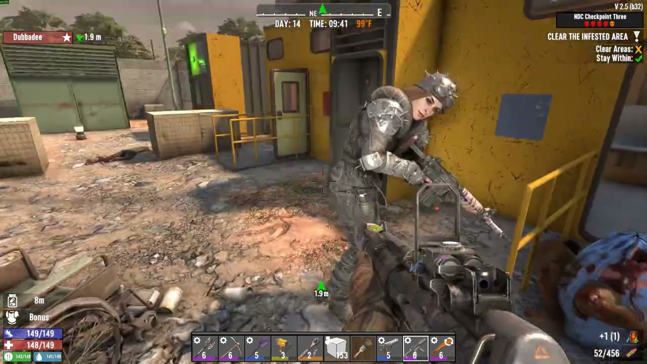 7 Days to Die with hubby  Ep. 16 (from his perspective)