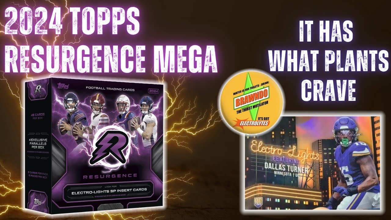 SHOCKING Football Card Set from TOPPS! 2024 Topps Resurgence Football Mega Box Unboxing
