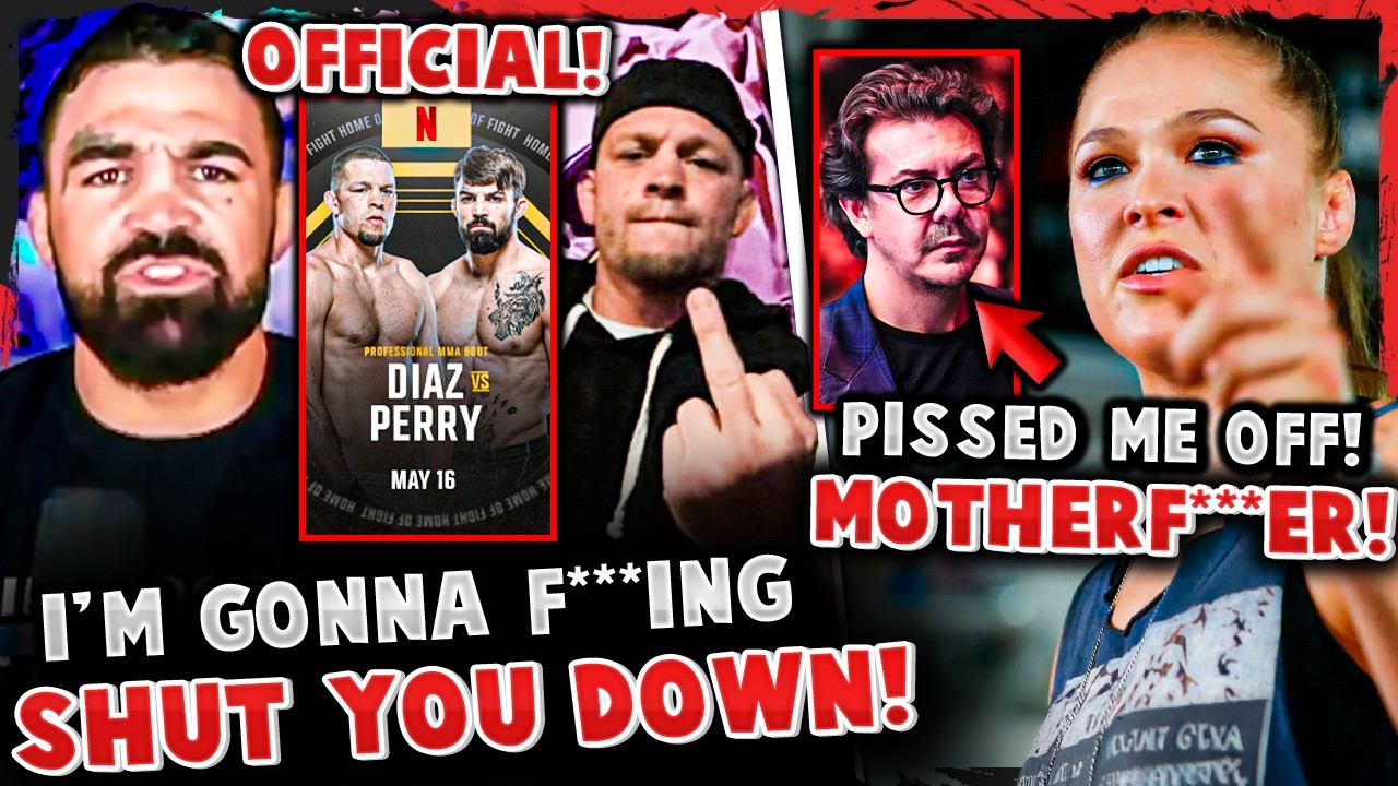 BREAKING! Nate Diaz vs Mike Perry OFFICIAL! Ronda Rousey GOES OFF on Hunter Campbell!