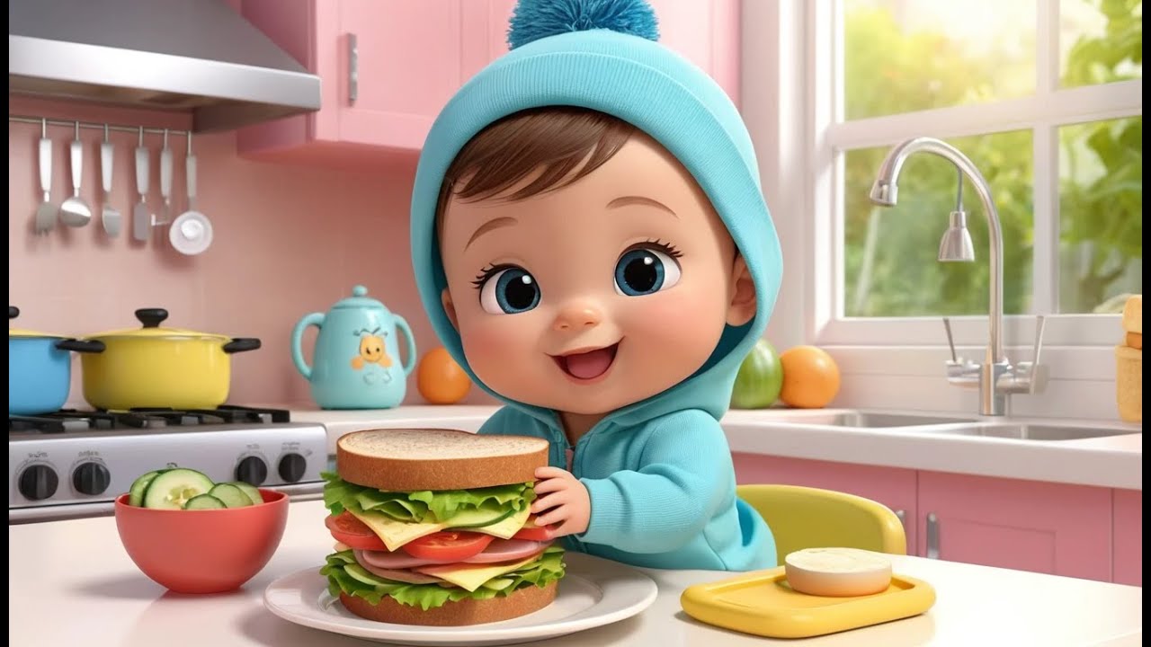 Sandwich Stack Song | Fun Learning & Action Song for Toddlers