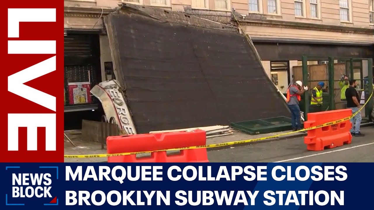 LIVE: Marquee collapse closes Brooklyn subway station | FOX 5 NY News Block