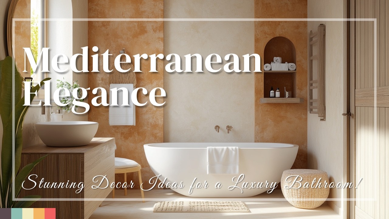 Mediterranean Elegance: Stunning Decor Ideas for a Luxury Bathroom!