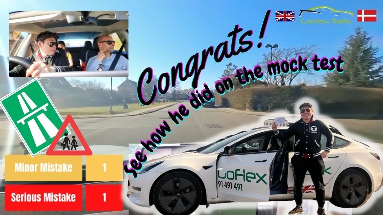 Ep. 2 - Evaluerende praktiskprøve/køreprøve - Mock Driving Test - Kastrup, Copenhagen