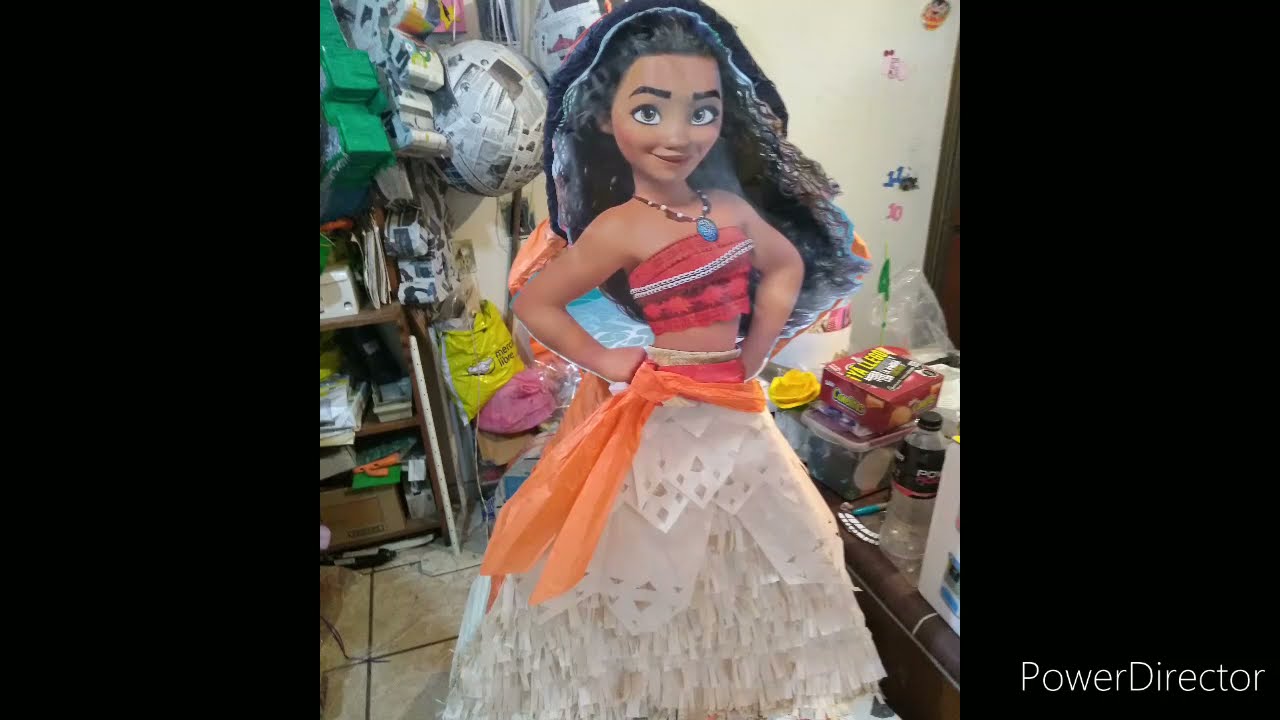 piñata mohana con póster fácil y rápido