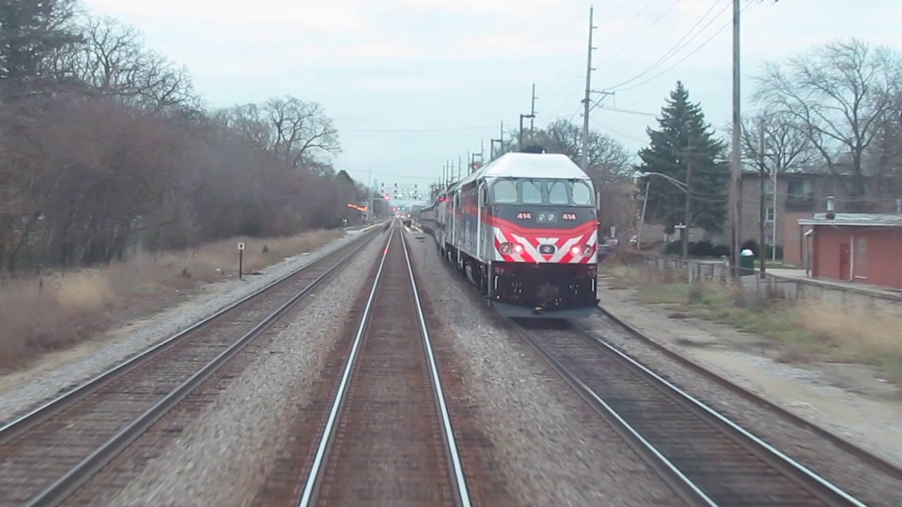 METRA North Central Service - O'Hare to Western Ave Express + Race!