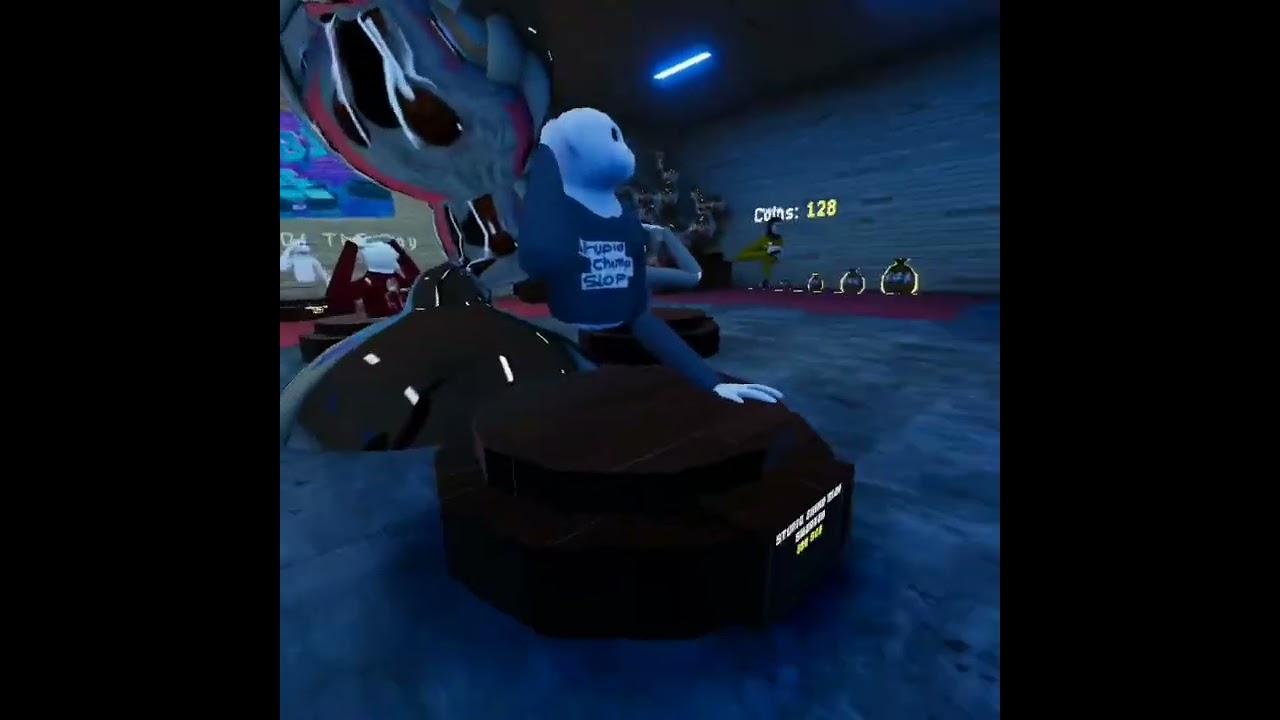 Playing a new popular horror game