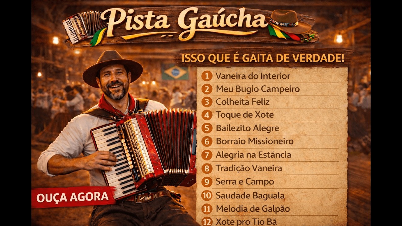 SANFONA GAÚCHA: Música tocada na gaita pra animar o baile! E só tem gaiteiro bom!