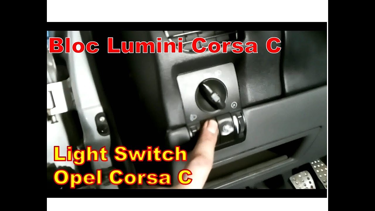 Bloc lumini Opel Corsa C  -  Replacing the Light Switch Corsa C