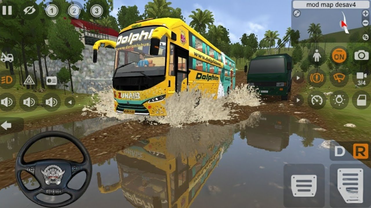 Pro Driver Skills: Handling the Dolphin Bus in Off-road Terrain.